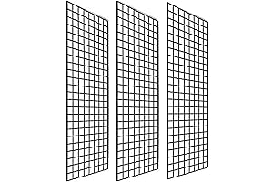 Only Garment 2'x6' Metal Grid Panels for Retail Display