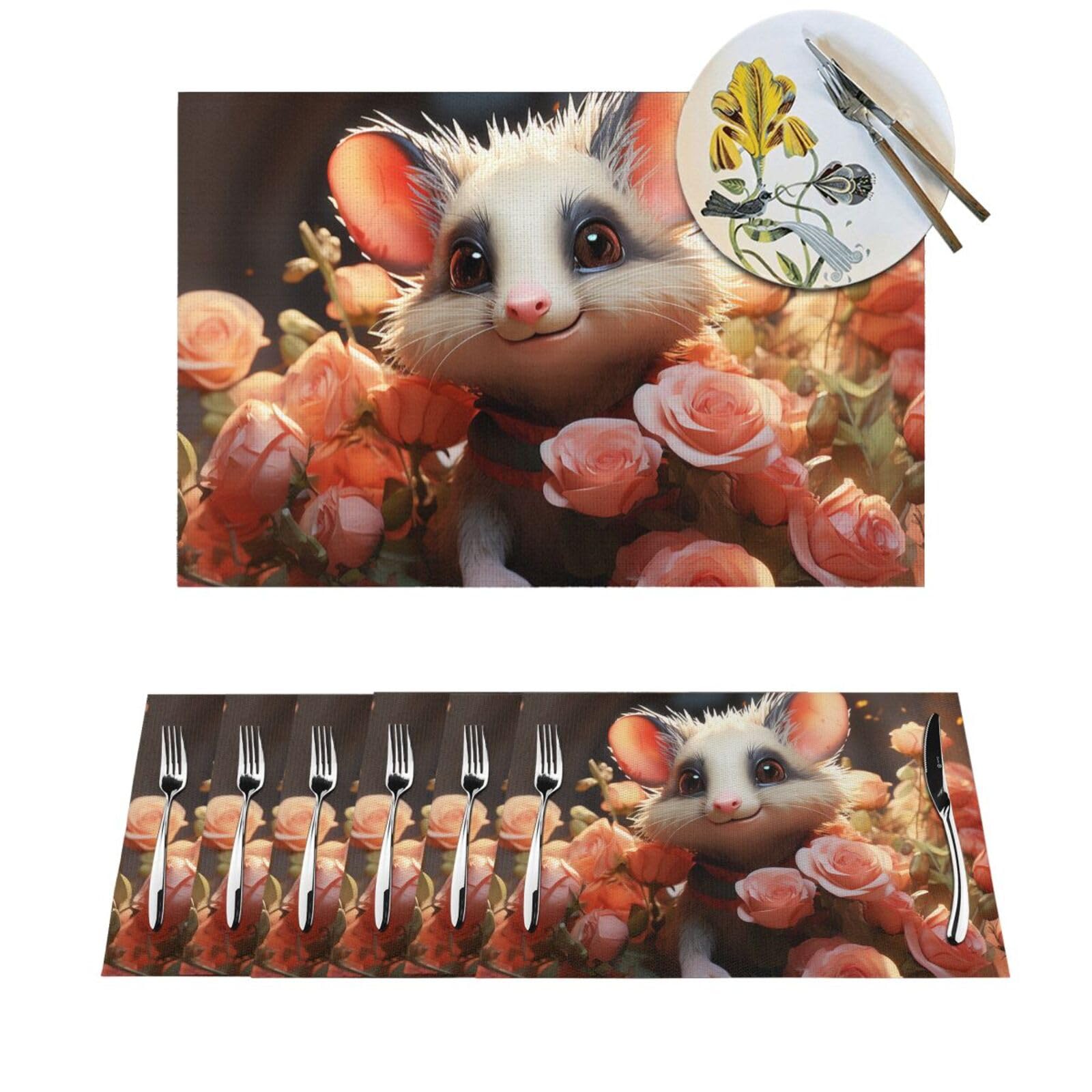 Sets de table de salle à manger en PVC lavable | Tapis de cuisine anti-chaleur