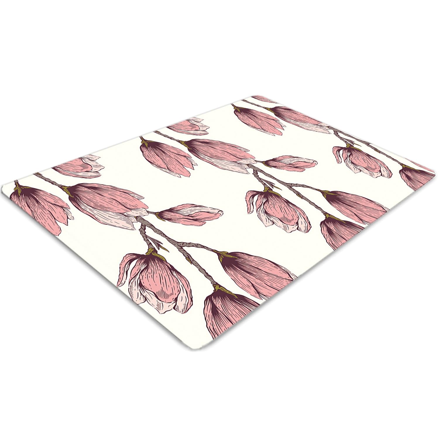 Tapis chaise anti-rayure pour sol en PVC rectangulaire