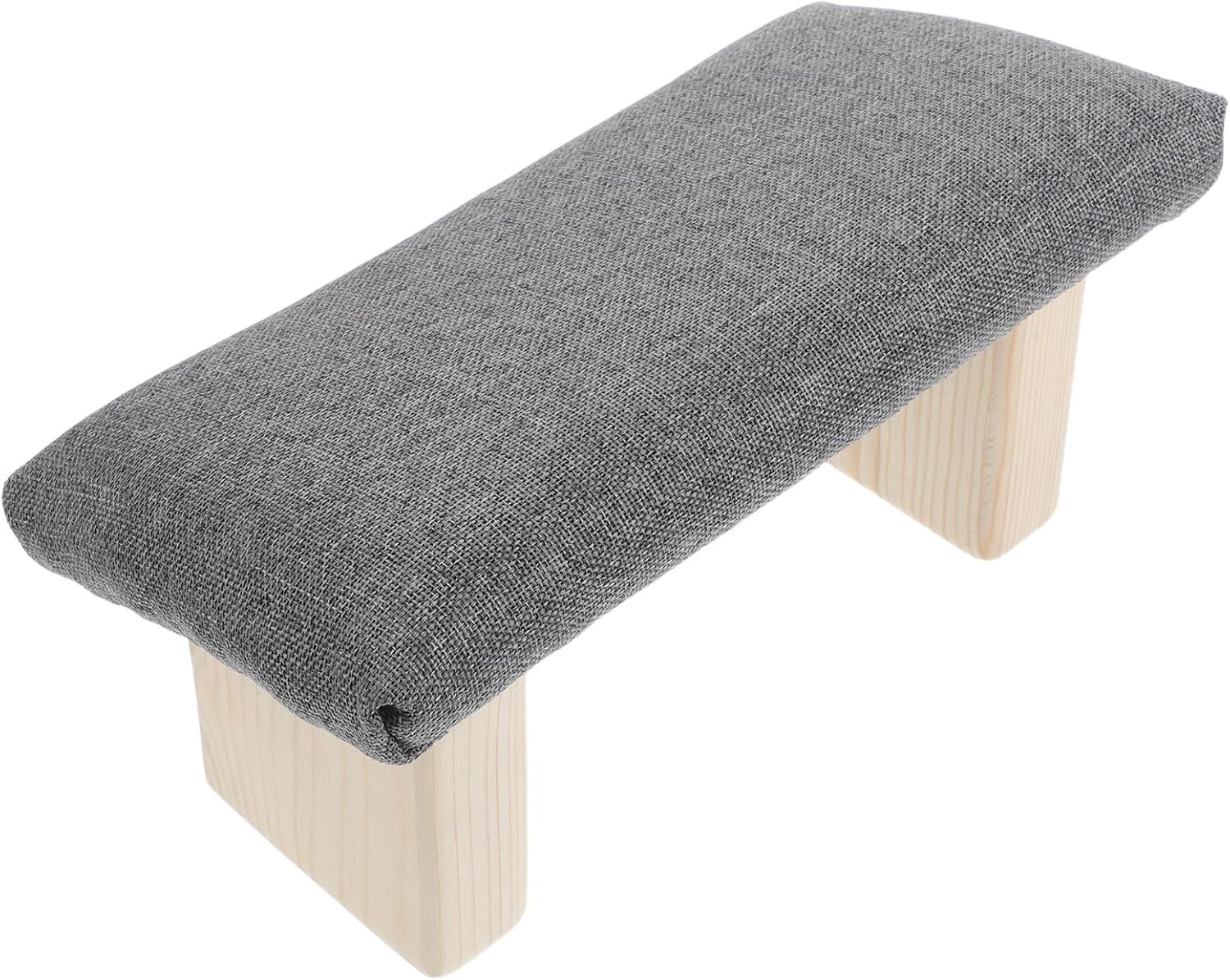 Ergonomic Natural Aesthetic Kneeling Bench Wooden with Cotton Cloth Cushion Posture Correction Improved Work Efficiency, Kneeling Stool for for Office Work and Reading