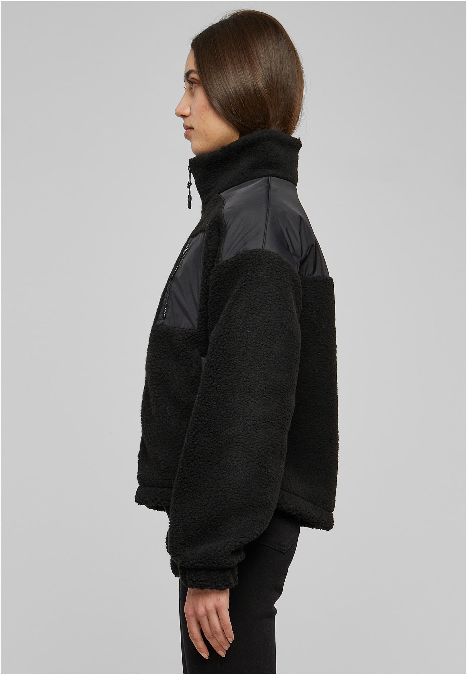 Urban Classics Damen Ladies Sherpa Mix Jacket