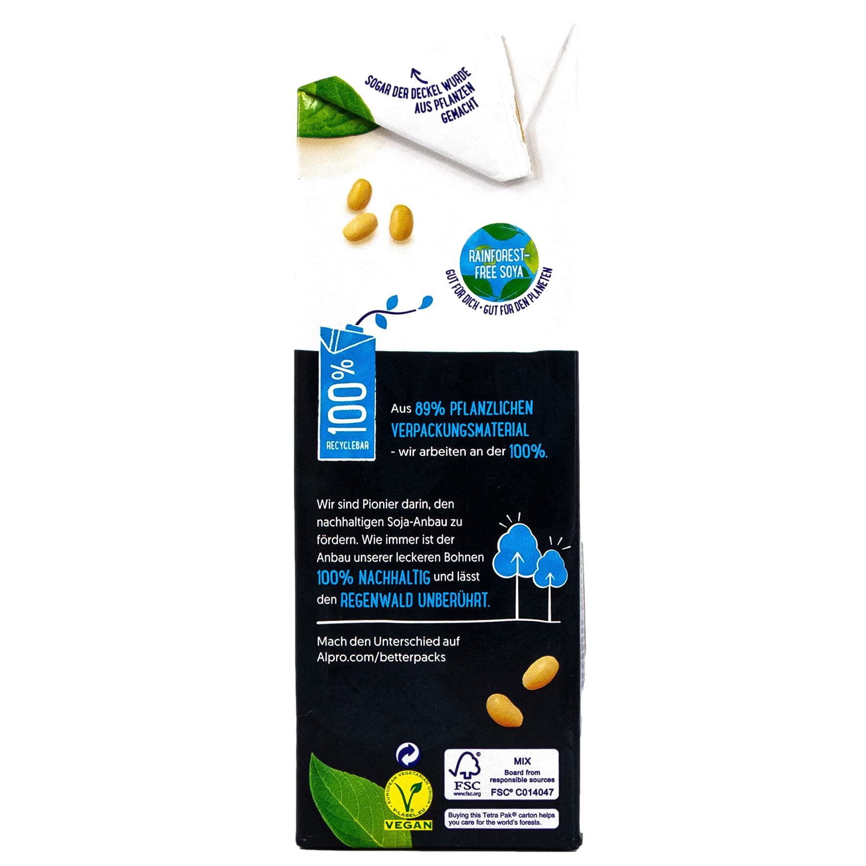 Alpro - 2er Pack Protein Sojadrink 1 Liter - Plant Proteindrink Soja Soya Drink 100 % pflanzlich (50 g Eiweiß pro Packung)