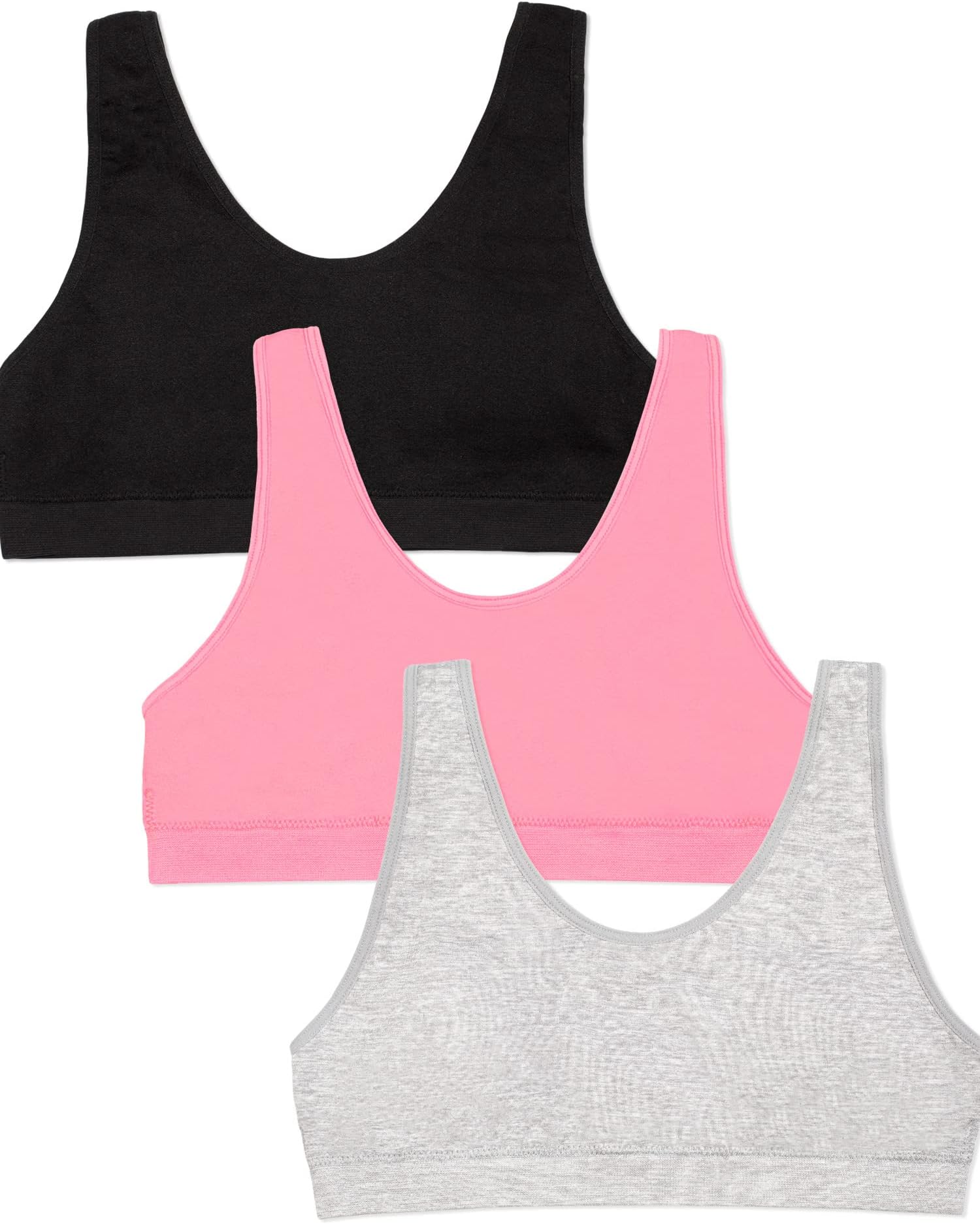 Fruit of the Loom Girls Seamless Stretch Sports Bra