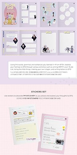 Miniatura 7 de My BTS Diary - Comprender verdaderamente los mensajes coreanos de BTS, mercancía oficial de BTS, paquete de libro conceptual de BTS Journal, aprende