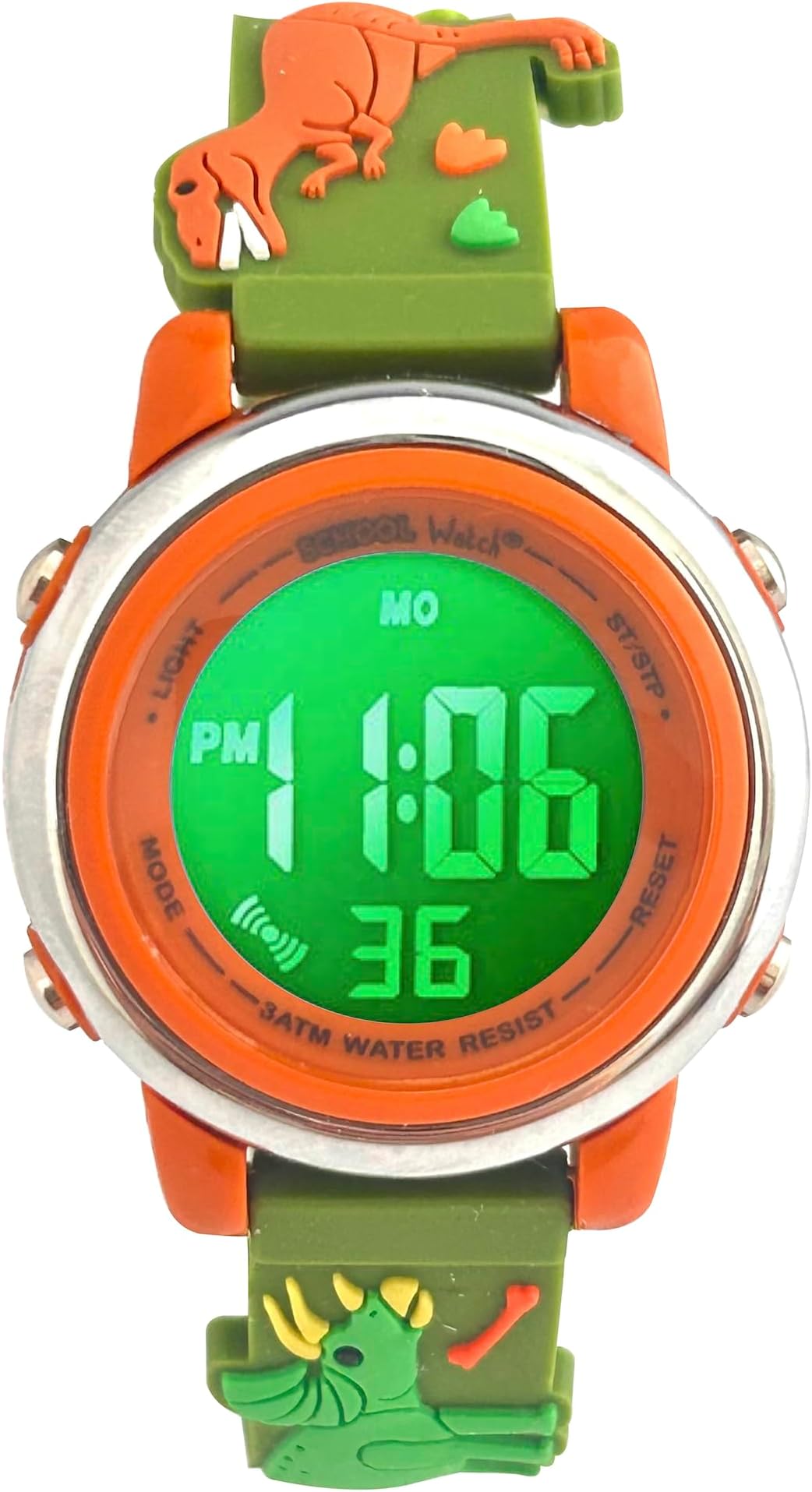 Kids Digital Light Up Watch - Monster Trucks, Dinosaurs, Shark, Unicorn, Butterfly, Spider - Girls, Boys, Children, School