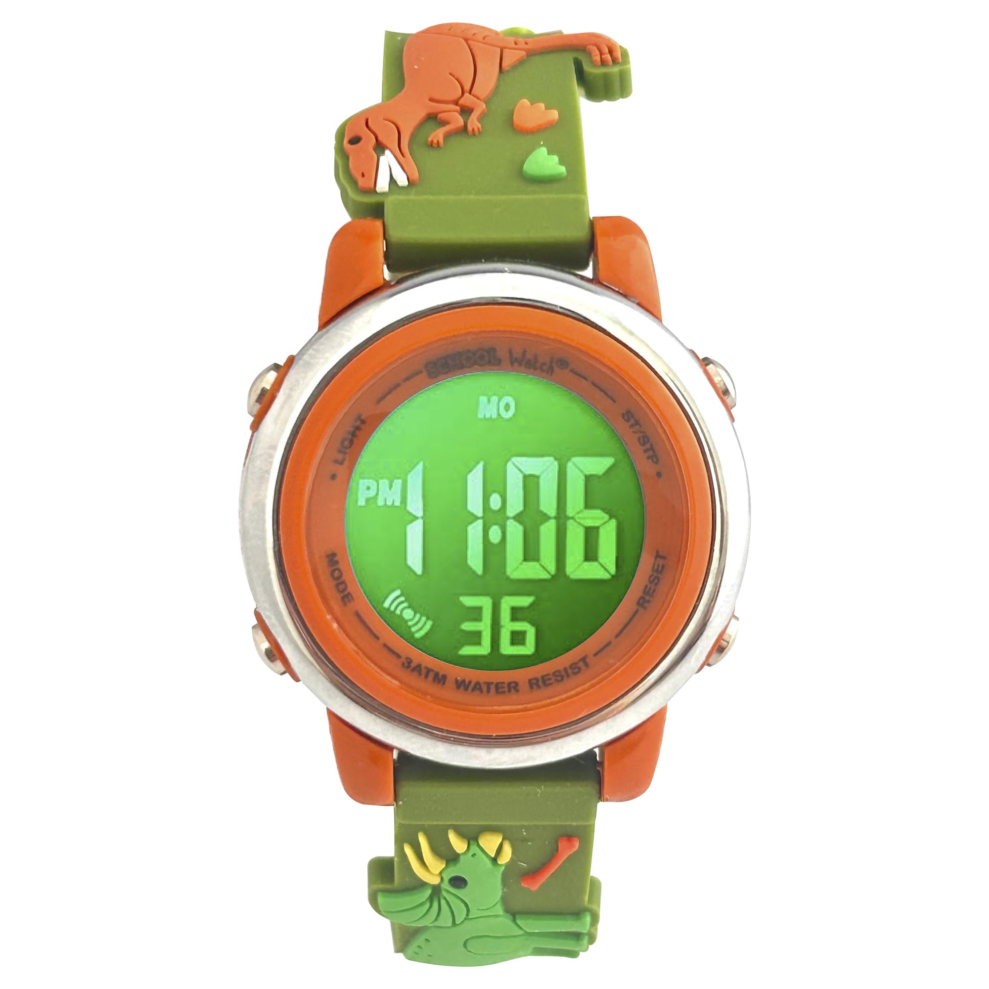 Preschool Collection Kids Digital Light Up Watch - Monster Trucks, Dinosaurs, Shark, Unicorn, Butterfly, Spider - Girls, Boys, Children, School
