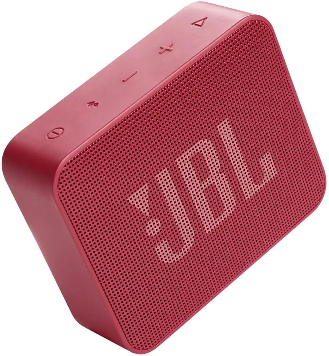JBL Go Essential Portable Waterproof Speaker, Original JBL Pro Sound, Big Audio and Rich Bass, IPX7 Waterproof, Wireless Streaming, 5 Hours of Battery - Red, JBLGOESRED, Bluetooth