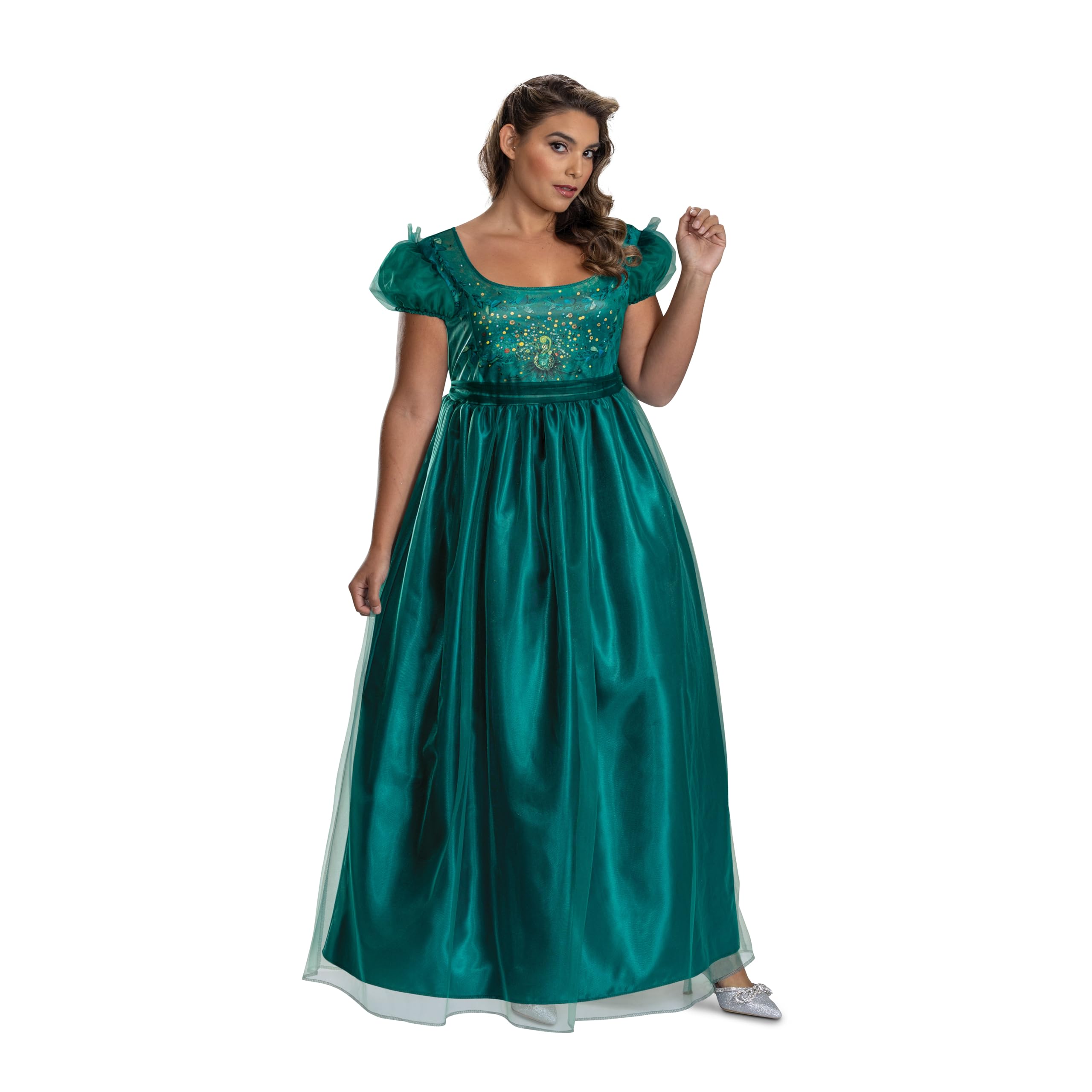penelope bridgerton season 3 green dress EVEREVE Women's Arlene Puff Sleeve Mini Dress, Size Large, Blue main image 1