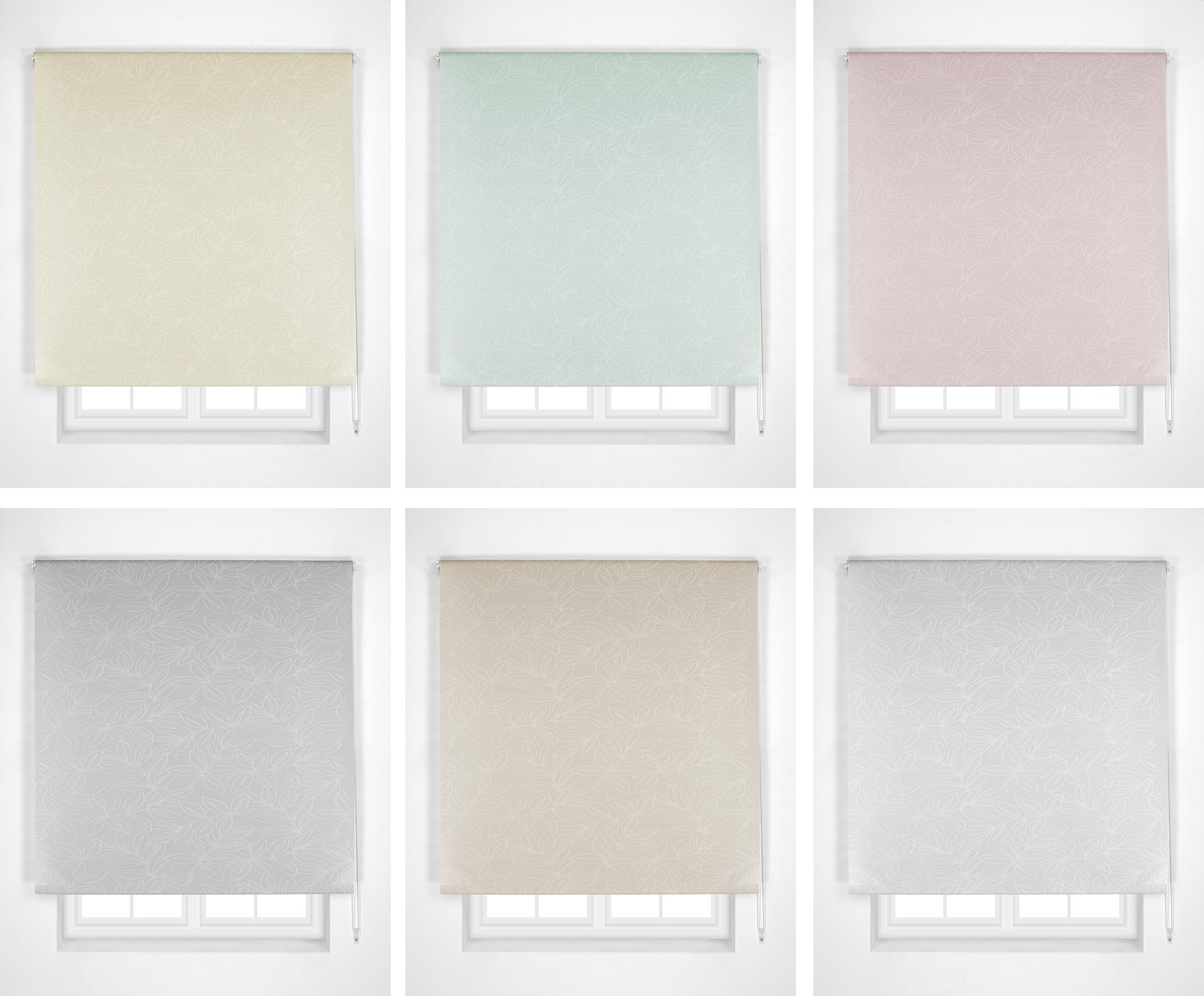 Estoralis Selene | Estor Enrollable Diseño Moderno | Translúcido Jacquard | Color Gris | 80 x 255 cm (Ancho/Alto) Tamaño Tela 77 x 250 cm | Estores para Ventanas y Puertas