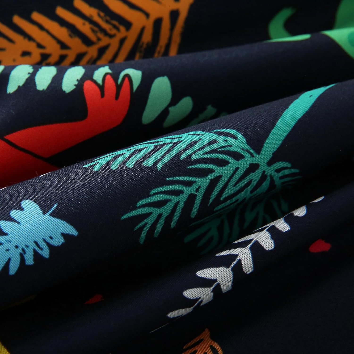 Kids Boys Dinosaur Comforter Set Full Size 7 Piece Bed in a Bag Colorful Dino Bedding Set for Child Teens (1 Comforter, 1 Flat Sheet, 1 Fitted Sheet, 2 Pillow Shams, 2 Pillowcases) - Image 7