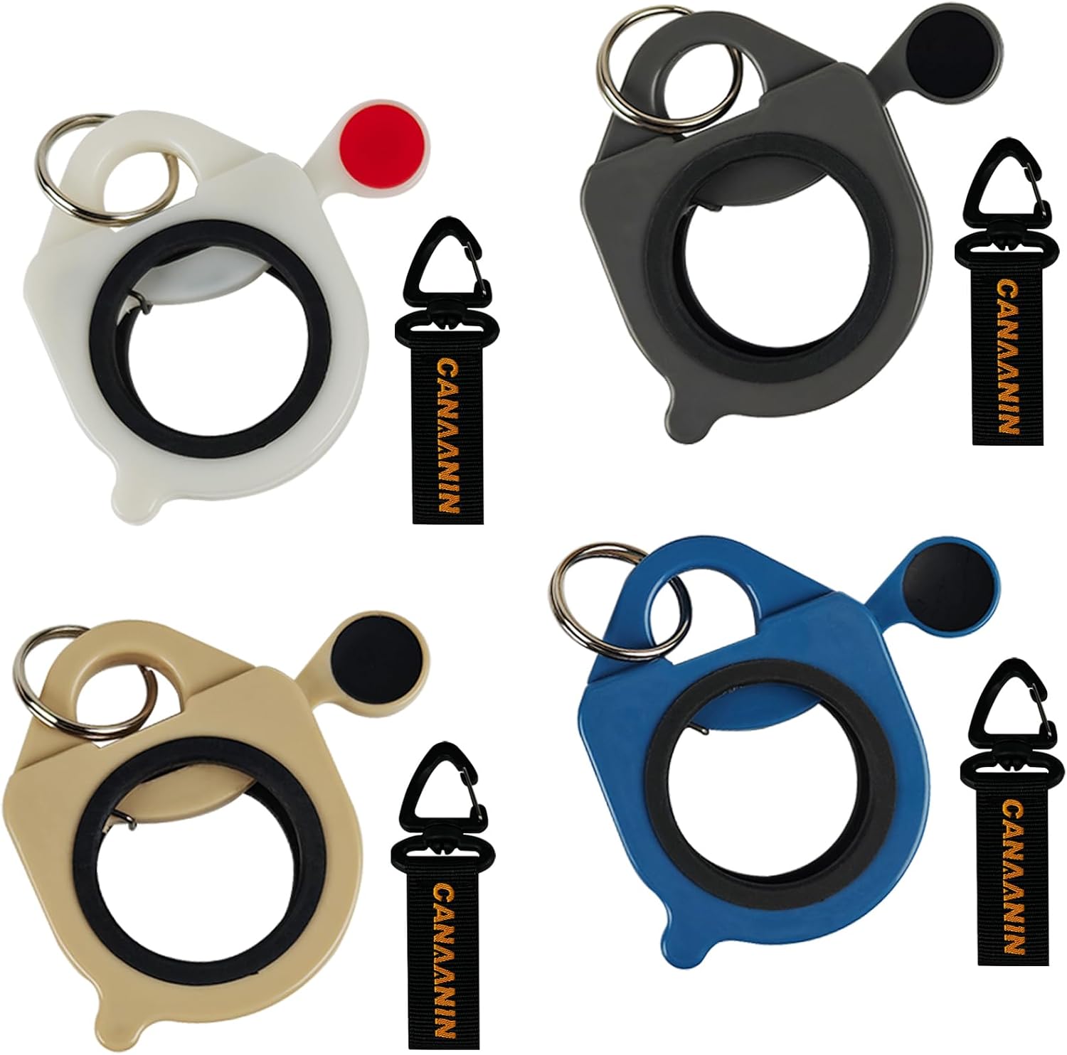 Zip Tie Holder Cable Tie Holder Heavy-Duty Colored Upgraded for Tool Belt Electrician Tool Tradie Bits Organized Strong Efficient Storage Reusable Portable (Colorful, 4 Pack)