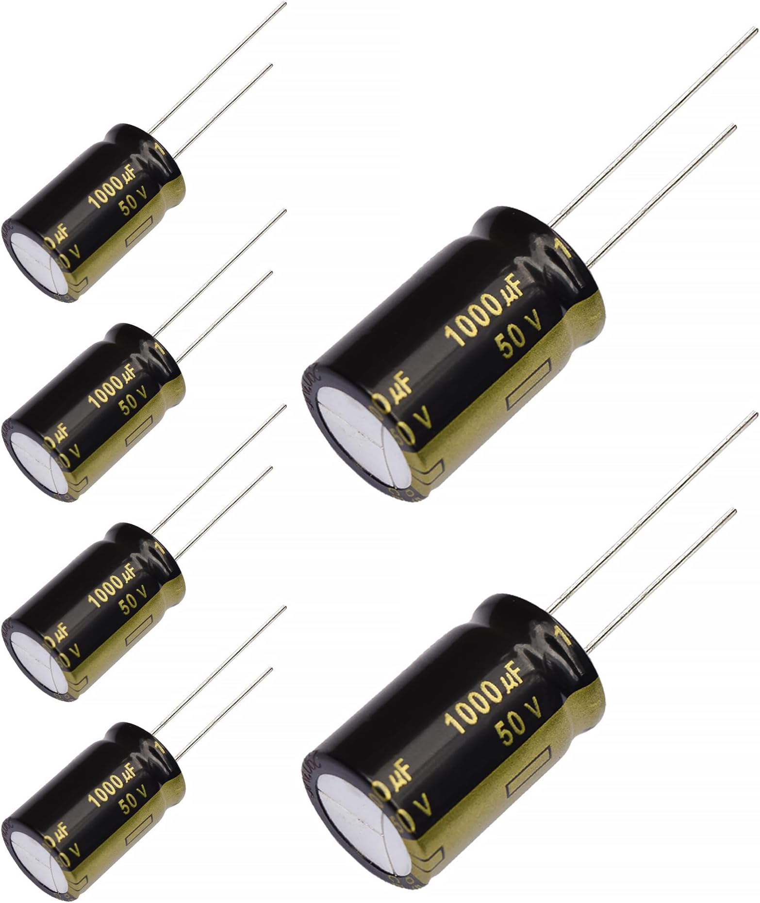 Replacement for 6 pcs Panasonic FM Series Capacitors 50V 1000uf Low Impedance