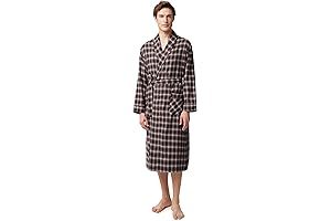 Men's Relaxing Flannel Bathrobe
