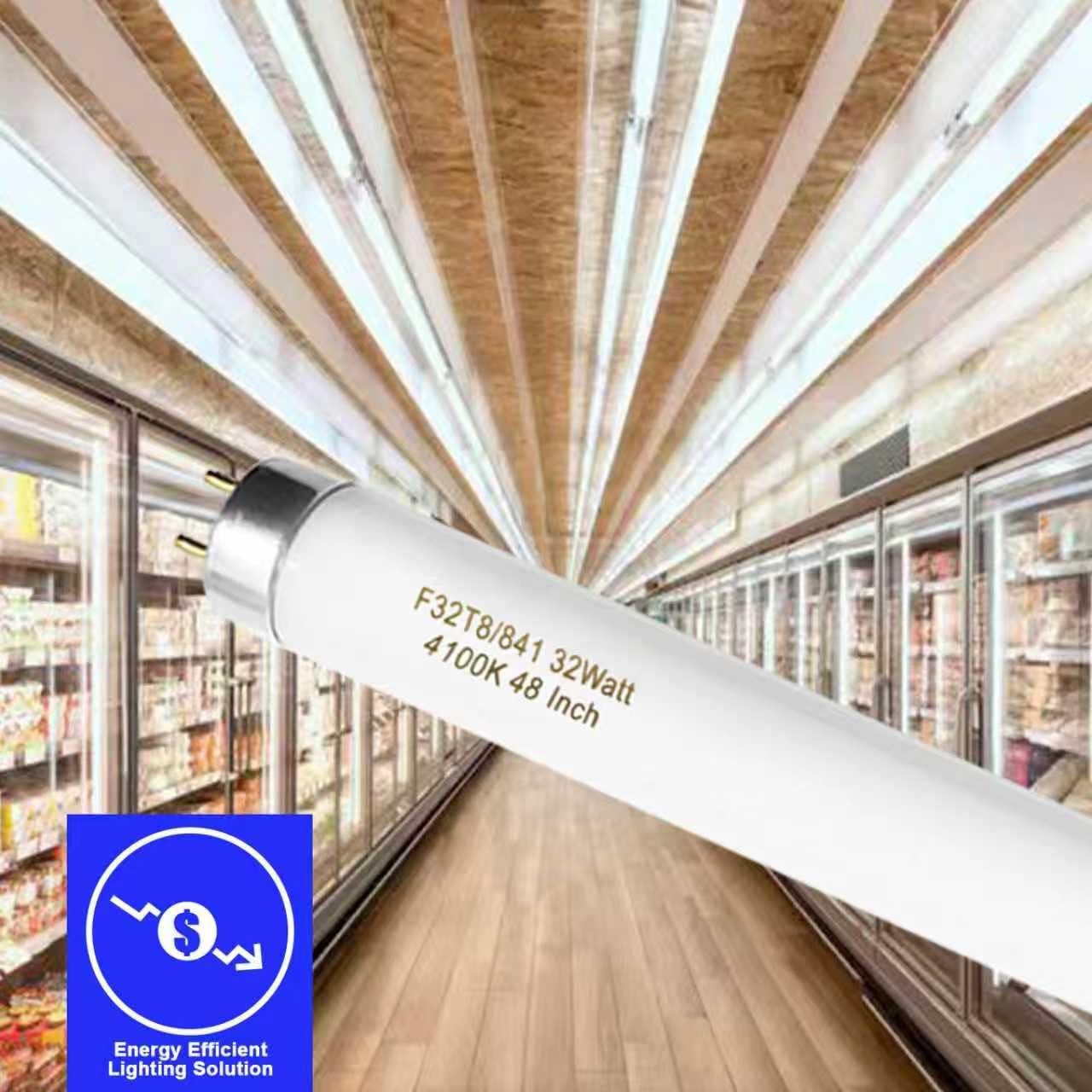25 Pack F32T8 841 Fluorescent Tube 48 Inch T8 Fluorescent Light Bulb 4 Foot 32 Watt 4100K Cool — view 9