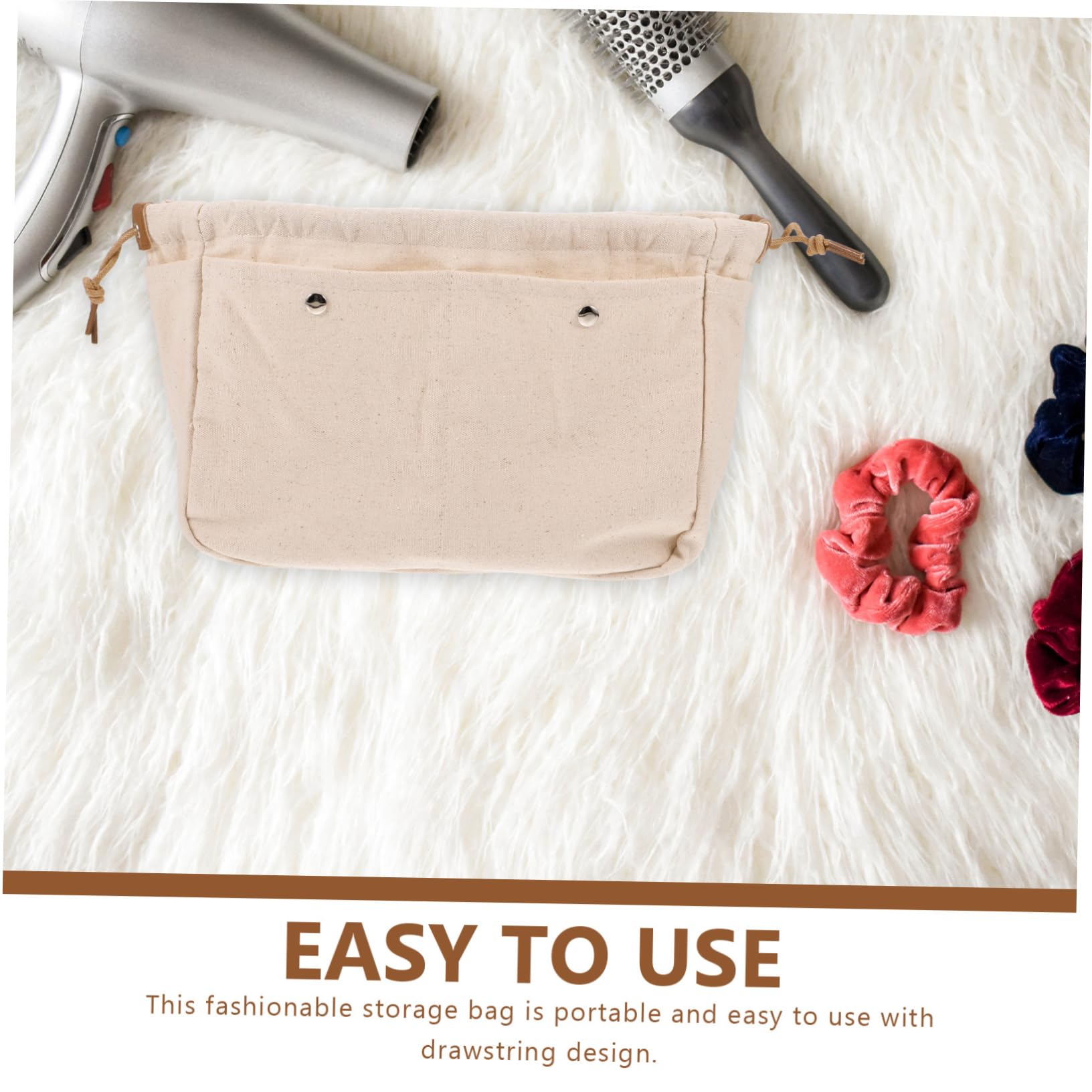 Beavorty 3stücke Tragbare Kosmetiktasche Mit Zugband Praktischer Toilettenorganizer Für Reisen Große Kapazität Stilvolles Design Geeignet Für Damen Und Herren