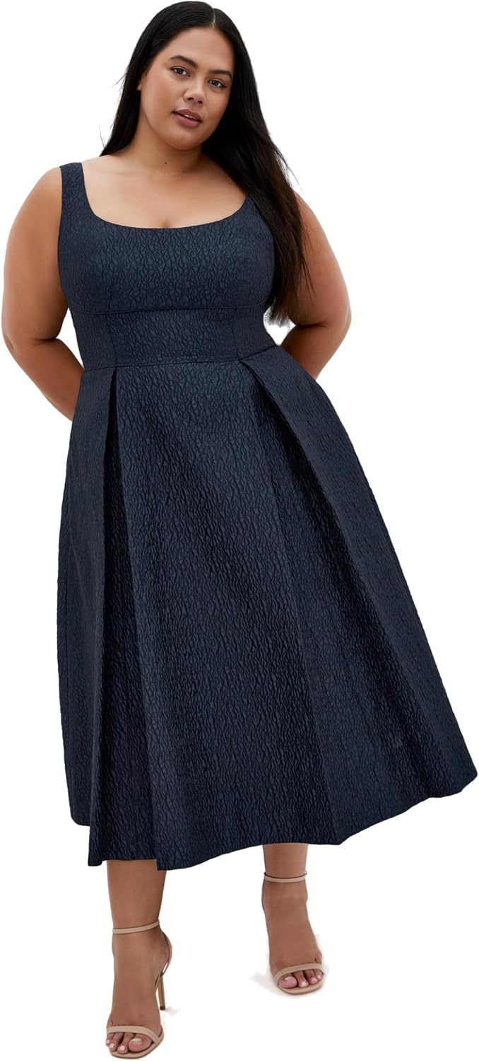 City Chic Plus Size Dress - Estella Floral Midi