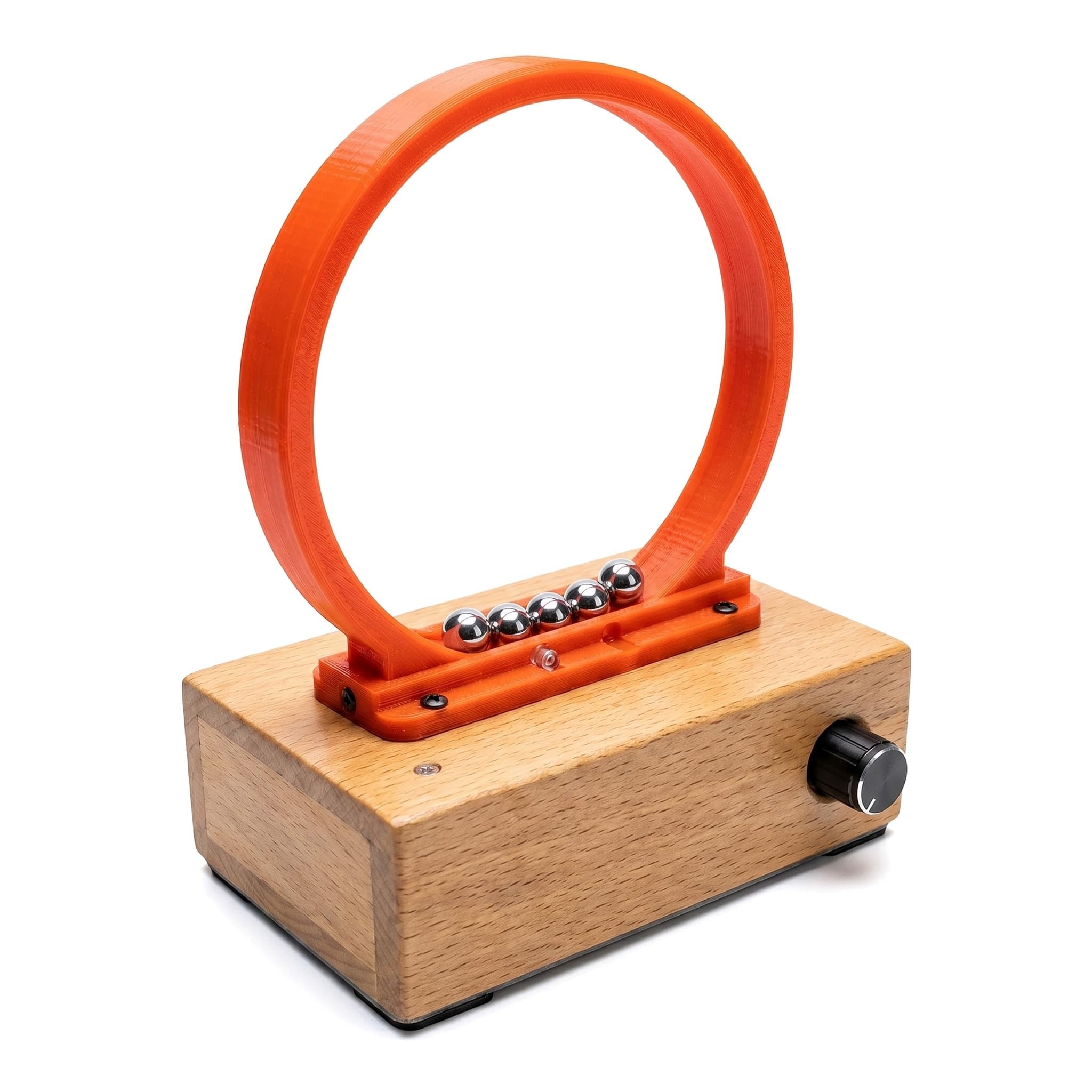 WHOOLEFUN Diy Perpetual Motion Model, Electromagnetic Cyclotron Physics Experiment Kit, Iron Ball Circular Motion Coil, For Stem Education, Science Physics Experiments