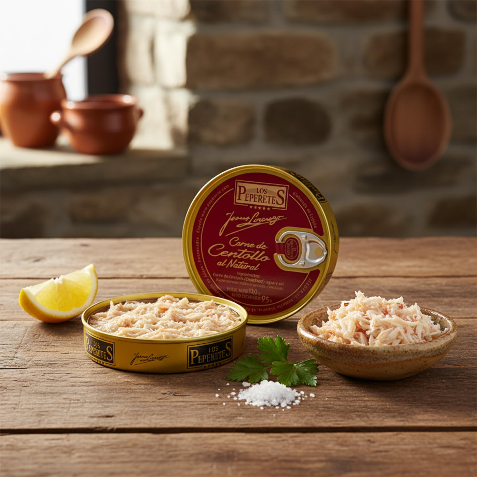 LOS PEPERETES Centollo 120 g Marisco Gallego Gourmet Conserva Artesanal