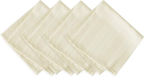 Miniatura 4 de Newbridge Mantel de tela de satén resistente a la suciedad, sin planchado, 60 x 84 pulgadas, rectangular, marfil