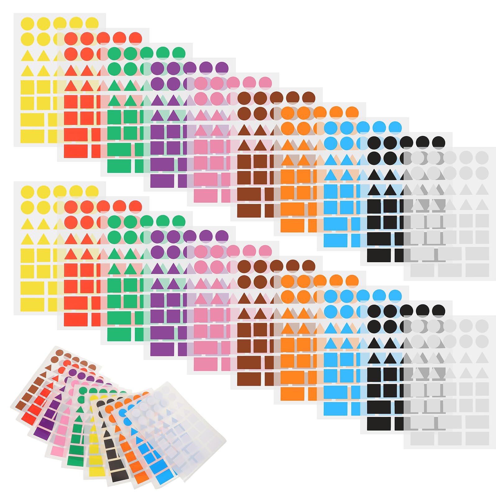 Cabilock 100fogli Etichette Di Carta Colorate Autoadesive Scrivibili Per Organizzazione Di File Codifica Colori Adesivi Rotondi Per Nomi Di Classificazione