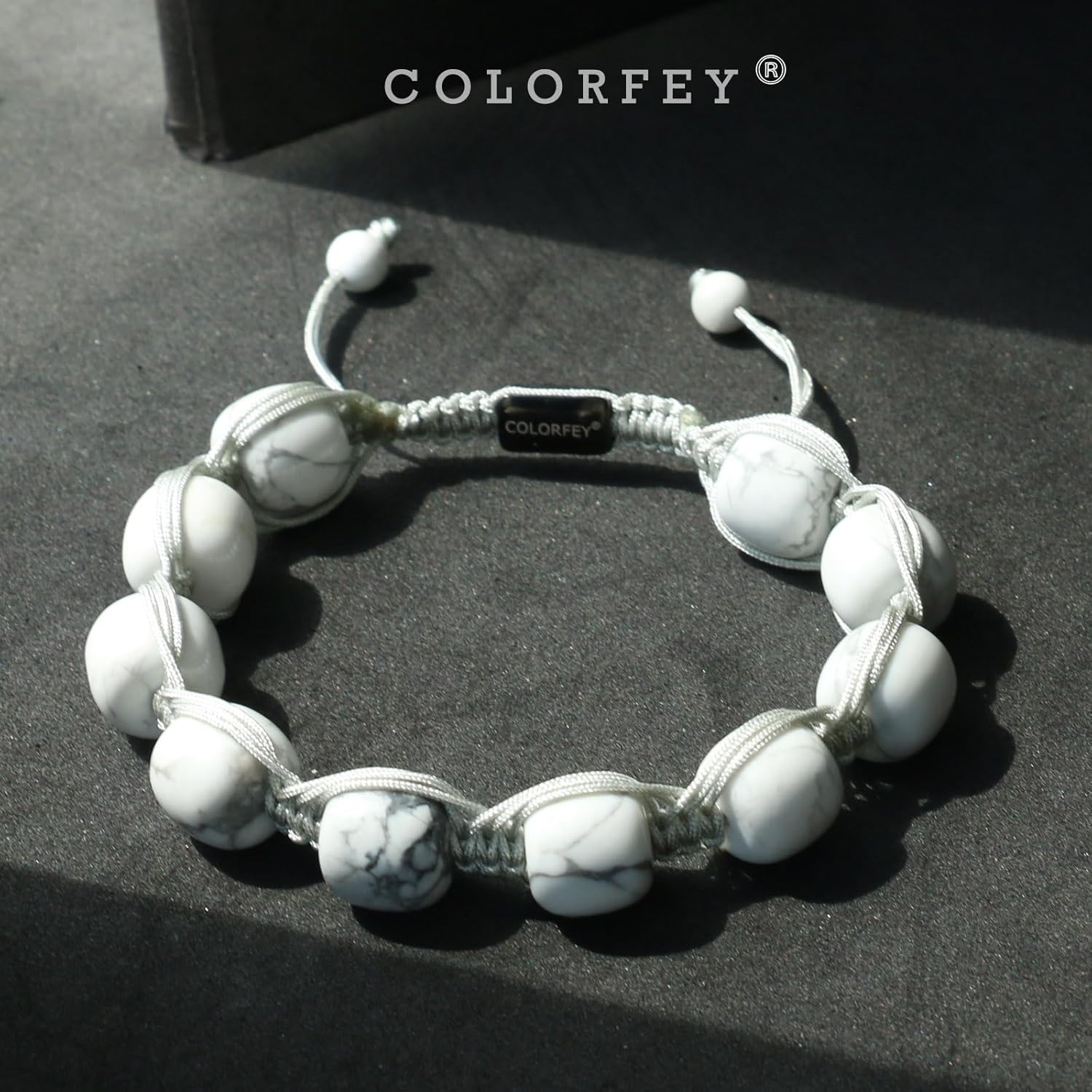 Healing Crystal Beaded Bracelet for Men Women, COLORFEY Premium Handcrafted Tiger Eye Howlite Flame Stone Bracelet 10mm, Genuine Men Bead Bracelets Natural Stone Bracelets Handmade Gifts for Men - Image 4