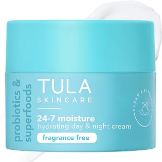 TULA 24-7 Hydrating Day & Night Cream: Probiotic Moisturizer with Watermelon & Apple Extract for Balanced, Smooth Skin