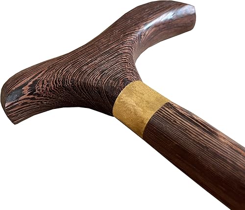 Miniatura 8 de Handmade Wooden Walking Cane for Men Women Stylish Natural Wood Walking Sticks with Wrist Strap and Rubber Tips - 36 Inches