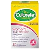 Culturelle 4-in-1 Probiotics for Women, Daily Probiotic & Prebiotic Supplement to Support Vaginal Health, Digestive Health, Immune Health, Occasional Diarrhea, Gas & Bloating Relief, Non-GMO, 30 Count
