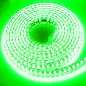 شرائط إضاءة LED من SUYOOULIN، عالية الجهد AC110V-130V 50ft/15m فائقة السطوع 15000LM 5050 60 LED/m Waterpoof IP68 شرائط إضاءة LED للديكور الخارجي للمنزل والحديقة