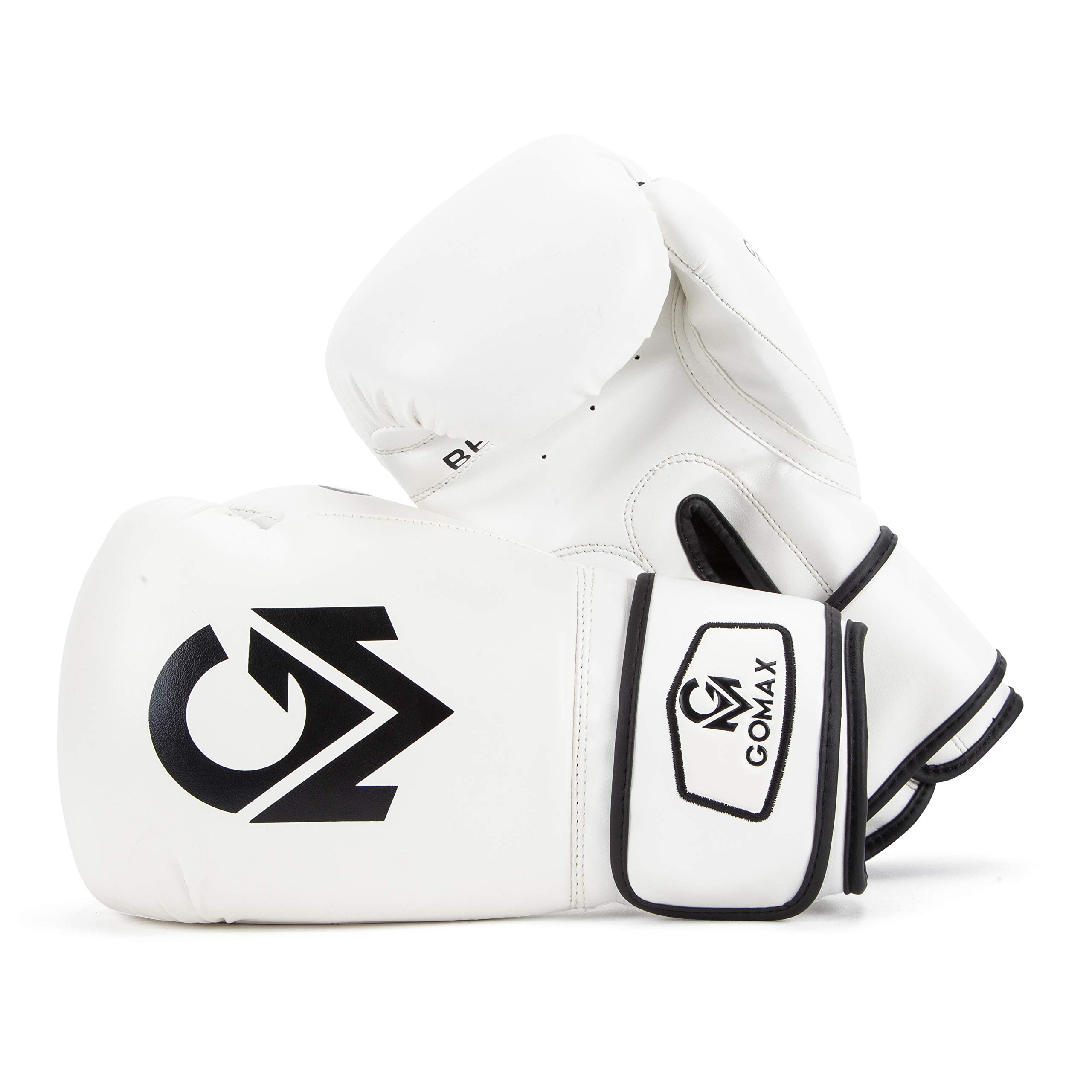 GoMax Leather Boxing Gloves 6,8,10,12,14,16 oz Boxing Glove for Training Punching Sparring Punching Boxing Bag Gloves Mitts Muay Thai Kickboxing MMA Martial Arts Workout Gloves