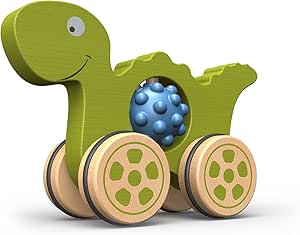 BeginAgain Nubble Rumbler Dino - Promote Imagination and Active Play - Green, Kids 18 Months and Up