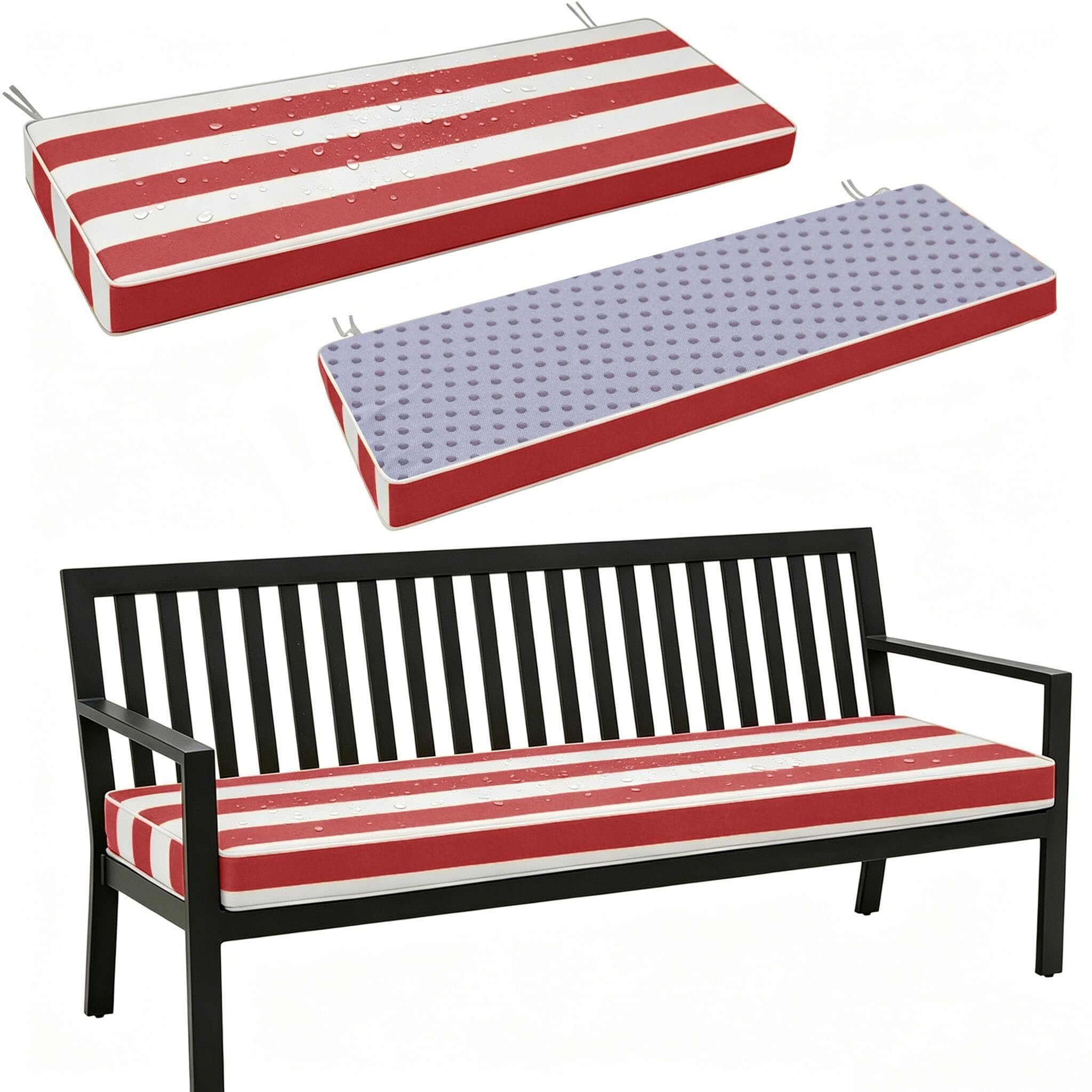 Cojín para banco de terraza lavable, ideal para renovar tu balcón o el zapatero del recibidor