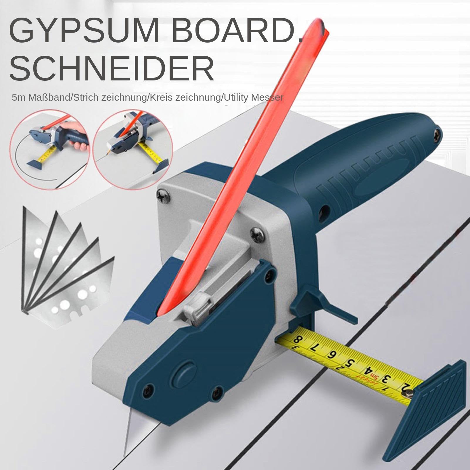 Utensile da taglio per cartongesso, multifunzione in gesso – Utensili da taglio per cartongesso | Versatile scheda Gypsum – Utensili da taglio per Gypsum Board KT Board cartone
