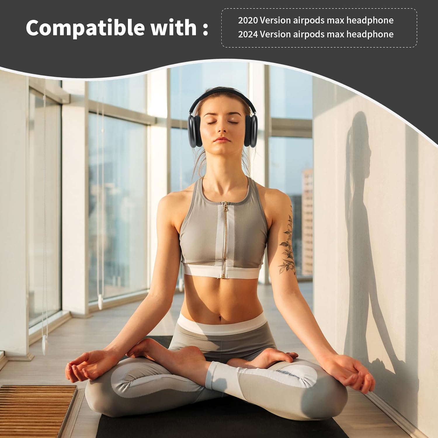 Damex earpads for airpods max Ear Cushions,Compatible with airpods max Ear Pads(2024 Version),Noise Cancelling, Breathable,Magnetic mounting, not Falling Off (Midnight) - Image 2