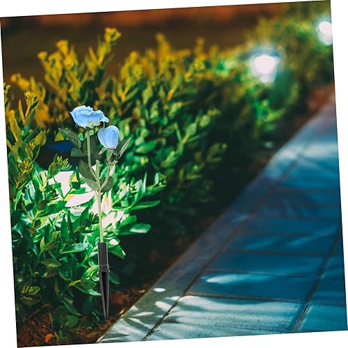 Miniatura 3 de Veemoon 20 estacas de plástico de repuesto para luz solar, para jardín, césped, camino, iluminación, fácil instalación, diseño resistente a la