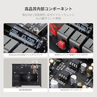 AIYIMA A80 Updated Version TPA3255 Decoding Amplifier HIFI 2.0 Channel QCC 3034 Bluetooth 5.1 Power Amplifier 300W*2 4ohm Stereo Amplifier Support PFFB, AAC, SBC, aptX, aptX-LL, APTX-HD Home Audio