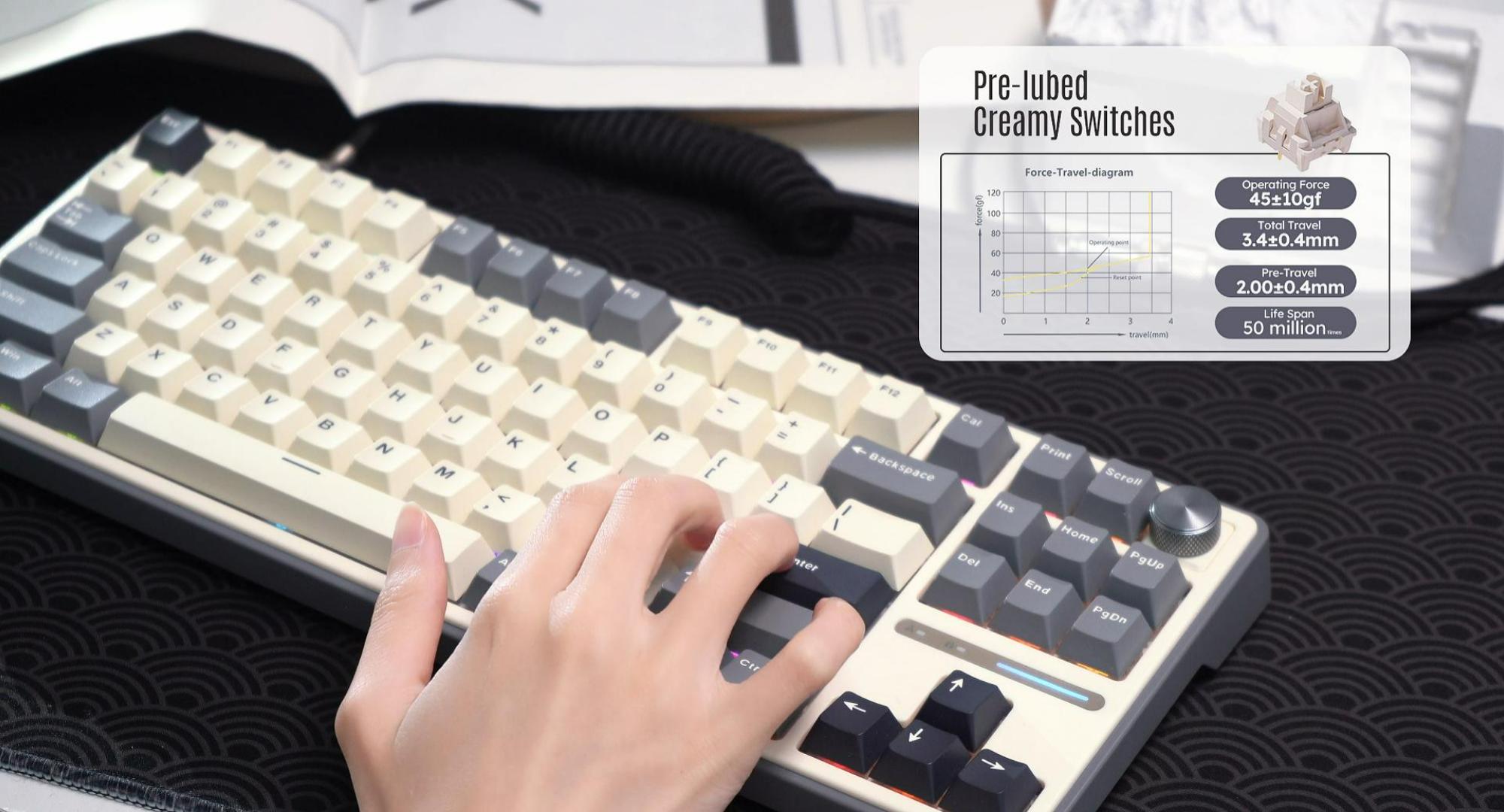 Amazon.com: RK ROYAL KLUDGE R87 Pro Wired Mechanical Keyboard with