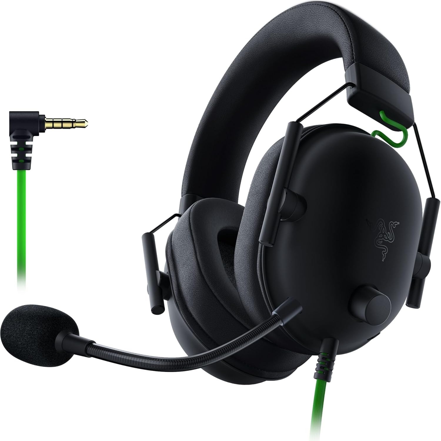 BlackShark V2 X Gaming Headset: 7.1 Surround Sound - 50mm Drivers - Memory Foam Cushion - For PC, PS4, PS5, Switch - 3.5mm Audio Jack - Black | 7.1 Surround Sound, 50mm Drivers, Cardioid Mic, Lightweight, Memory Foam, Noise Isolating Earcups, for PC, PS4, PS5, Switch