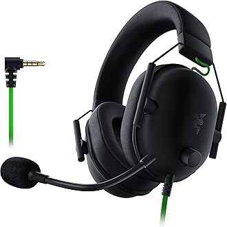 BlackShark V2 X Gaming Headset: 7.1 Surround Sound - 50mm Drivers - Memory Foam Cushion - PC, PS4,PS5, Nintendo Switch, Xbox One, Xbox Series X & S, Mobile - 3.5mm Audio Jack - Black