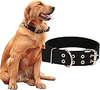 Vista 1 de Love Dream Collar militar ajustable para perro, collares tácticos de nailon con anillo en D de metal y hebilla para perros grandes y extragrandes