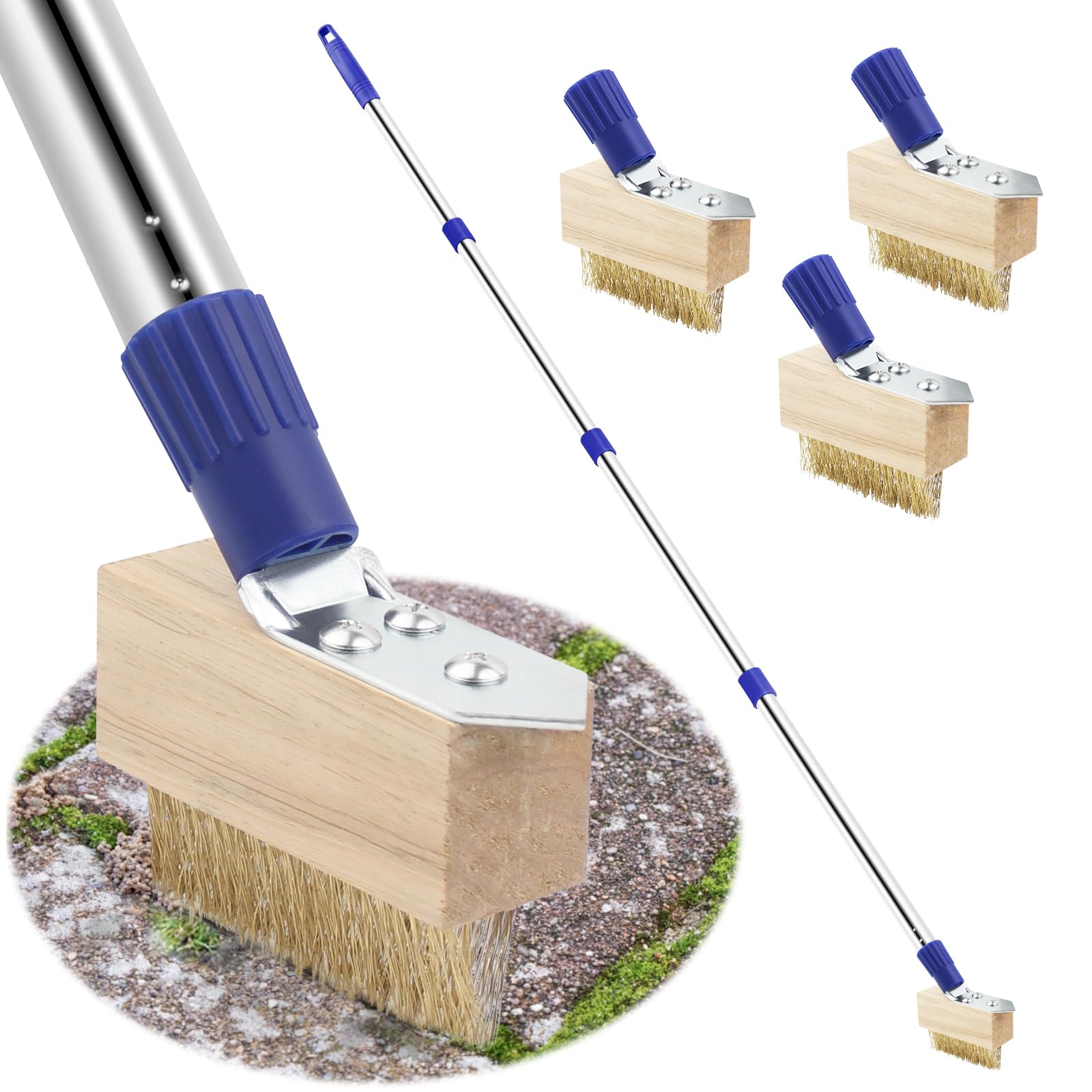 Brosse à mauvaises herbes pour nettoyer la terrasse sans avoir mal au dos