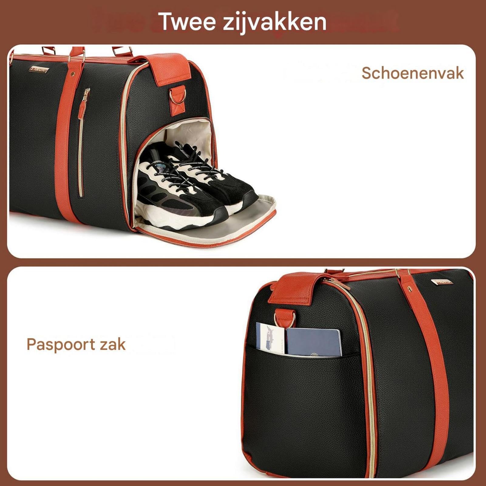 Faltbare für Reisen, Klappreise -Tasche Duffel Pack mit großer Kapazität