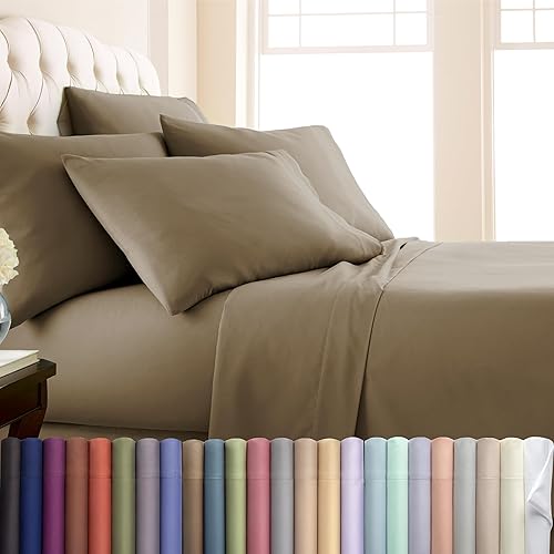 Miniatura 29 de Southshore Fine Living, Inc. Colección premium, juego de sábanas de 6 piezas tamaño Queen con bolsillo profundo y sábana bajera de bolsillo profundo