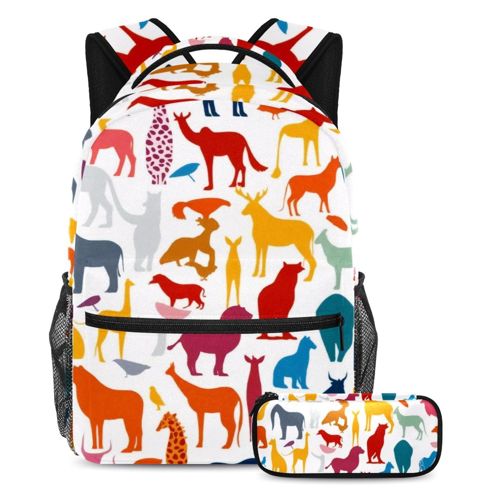 Sac à dos de cours multicolore pour ados idéal collège et lycée - 7