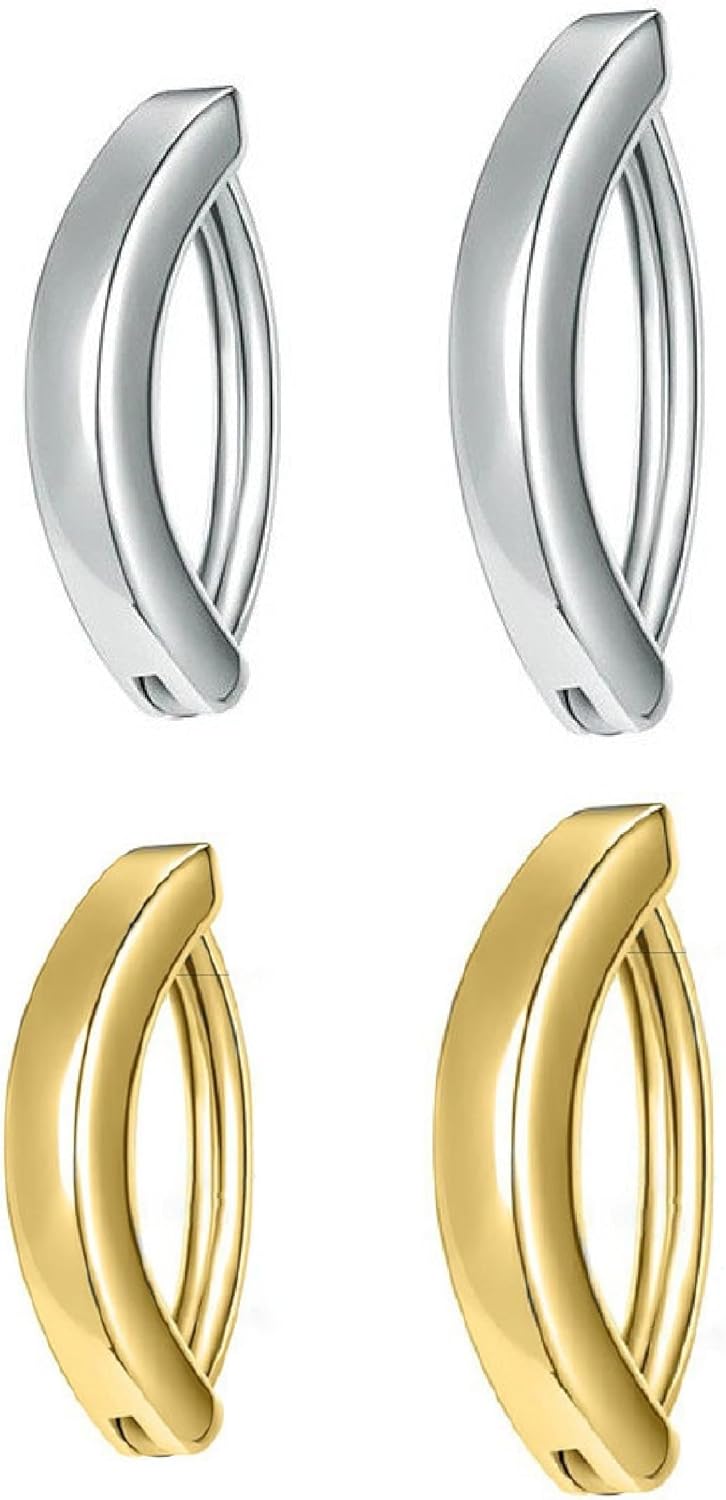 3 Pezzi Piercing Ombelico In Acciaio Chirurgico Con Zirconi - Anelli Clicker E Curvi Per Donne - Foto 13