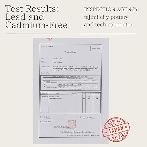 Miniatura 7 de LOVE LOVE JAPAN Juego de 5 platos de cerámica para ensalada de sushi de postre, hechos en Japón, 5 gatos, 4.7 pulgadas