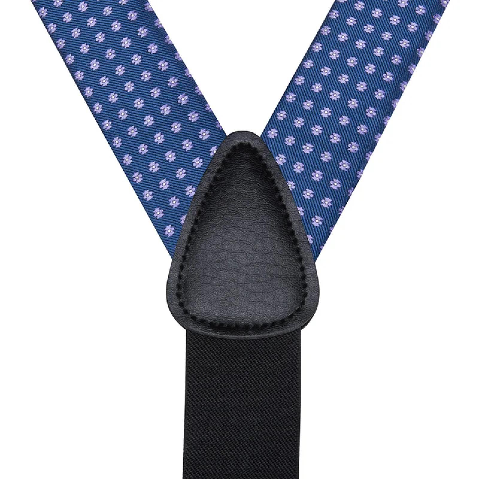 Hosenträger Suspender Herren-Hosenträger-Set Mit Fliege Und Manschettenknöpfen 6 Clips Für Männer Vintage-Hosenträger Blumenmuster Verstellbar