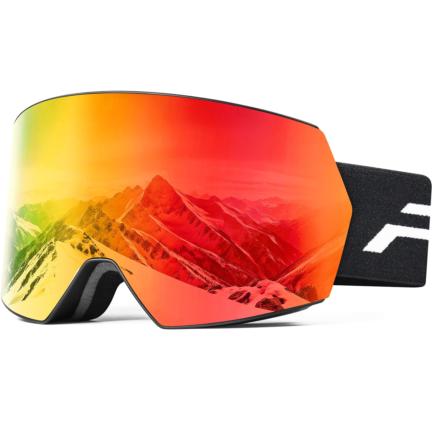 Occhiali da sci per uomo e donna, senza cornice, protezione UV, anti-appannamento, per snowboard, pattinaggio sulla neve
