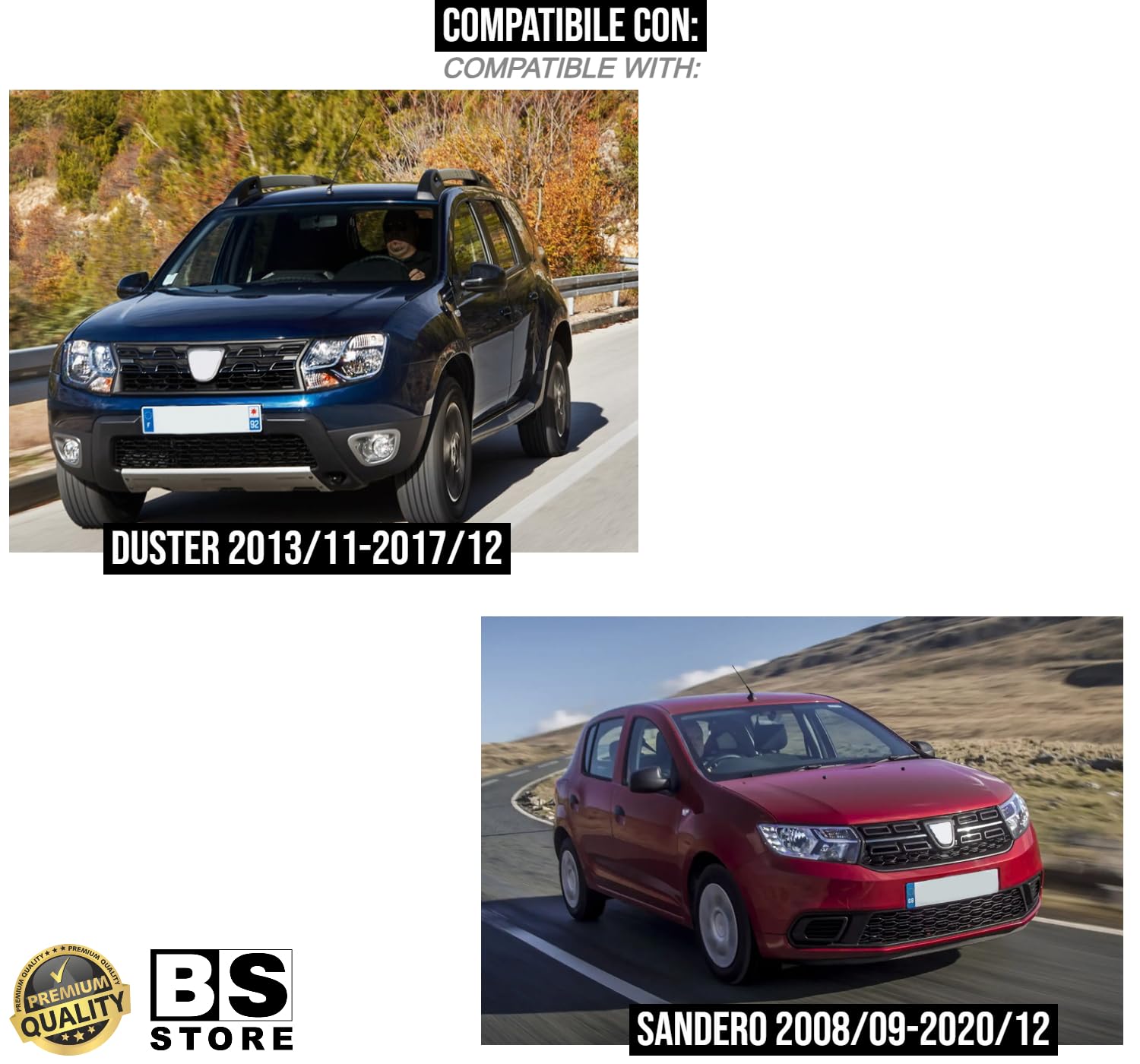 BSSTORE® Piastra Vetro Specchio Retrovisore Termico Compatibile Con Sandero 2008-2020/Logan 2008-2012/Duster 2013-2017 (Destra - Lato Paseggero