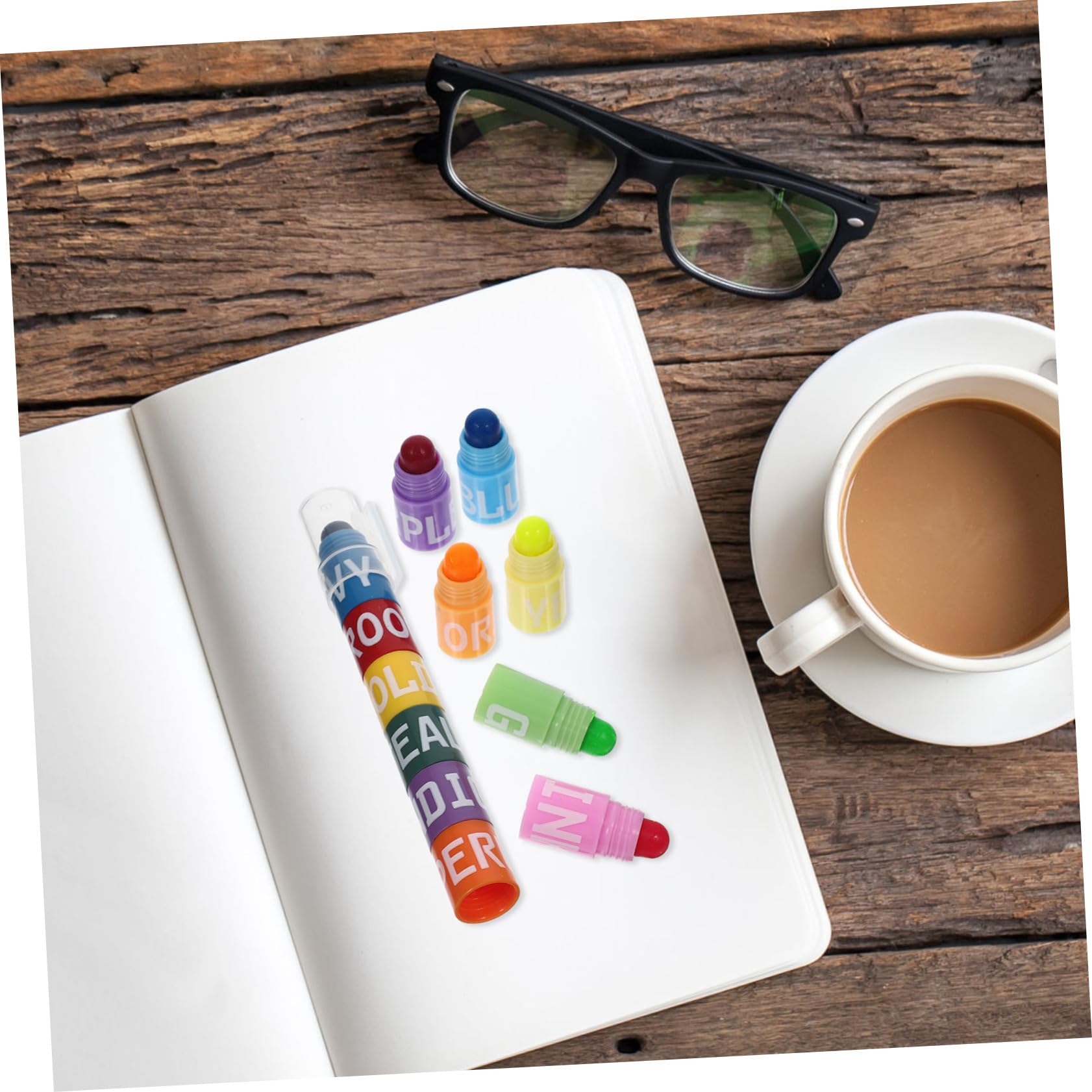 Lurrose 8sätze Highlighter Marker Für Schüler Kreative Ergonomische Schreibwaren Für Schule Und Büro Markieren Und Unterstreichen Wichtiger Informationen